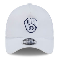 Milwaukee Brewers 2026 Batting Practice Apex 9FORTY Adjustable Trucker Hat White | New Era