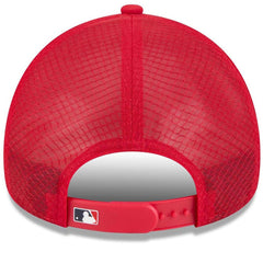 Atlanta Braves 2026 Batting Practice Apex 9FORTY Adjustable Trucker Hat Red | New Era