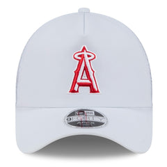 Los Angeles Angels 2026 Batting Practice Apex 9FORTY Adjustable Trucker Hat White | New Era