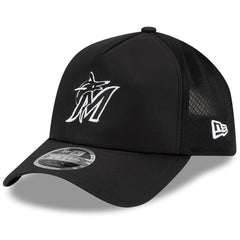 Miami Marlins 2026 Batting Practice Apex 9FORTY Adjustable Trucker Hat Black | New Era