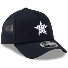 Houston Astros 2026 Batting Practice Apex 9FORTY Adjustable Trucker Hat Navy | New Era
