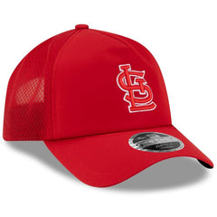 St. Louis Cardinals 2026 Batting Practice Apex 9FORTY Adjustable Trucker Hat Red | New Era