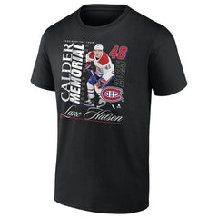 Lane Hutson Montreal Canadiens 2025 Calder Memorial Trophy Winner T-Shirt Black