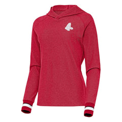 Boston Red Sox Antigua Women's Trek Pullover Hoodie Red