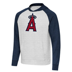 Los Angeles Angels Antigua Urgent Pullover Hoodie Heather Navy/Gray