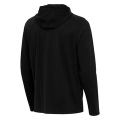 San Diego Padres Antigua Connected Quarter-Zip Pullover Hoodie Black