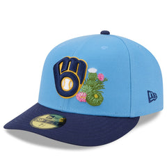 Milwaukee Brewers 2026 Spring Training 59FIFTY Fitted Hat Light Blue/Navy | New Era