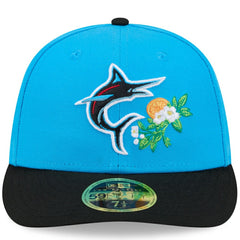 Miami Marlins 2026 Spring Training Low Profile 59FIFTY Fitted Hat Blue/Black | New Era