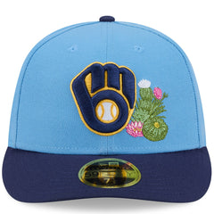 Milwaukee Brewers 2026 Spring Training Low Profile 59FIFTY Fitted Hat Light Blue/Navy | New Era