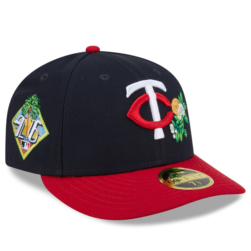 Minnesota Twins 2026 Spring Training Low Profile 59FIFTY Fitted Hat Navy/Red | New Era