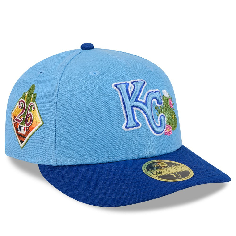 Kansas City Royals 2026 Spring Training Low Profile 59FIFTY Fitted Hat Light Blue/Royal | New Era