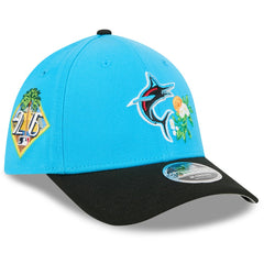 Miami Marlins 2026 Spring Training M-Crown 39THIRTY Flex Hat Blue/Black | New Era