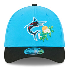 Miami Marlins 2026 Spring Training M-Crown 39THIRTY Flex Hat Blue/Black | New Era