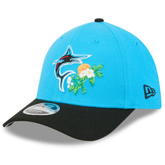 Miami Marlins 2026 Spring Training M-Crown 39THIRTY Flex Hat Blue/Black | New Era