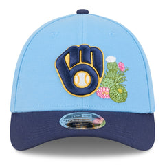 Milwaukee Brewers 2026 Spring Training M-Crown 39THIRTY Flex Hat Light Blue/Navy | New Era