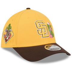 San Diego Padres 2026 Spring Training M-Crown 39THIRTY Flex Hat Gold/Brown | New Era