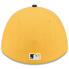 San Diego Padres 2026 Spring Training M-Crown 39THIRTY Flex Hat Gold/Brown | New Era
