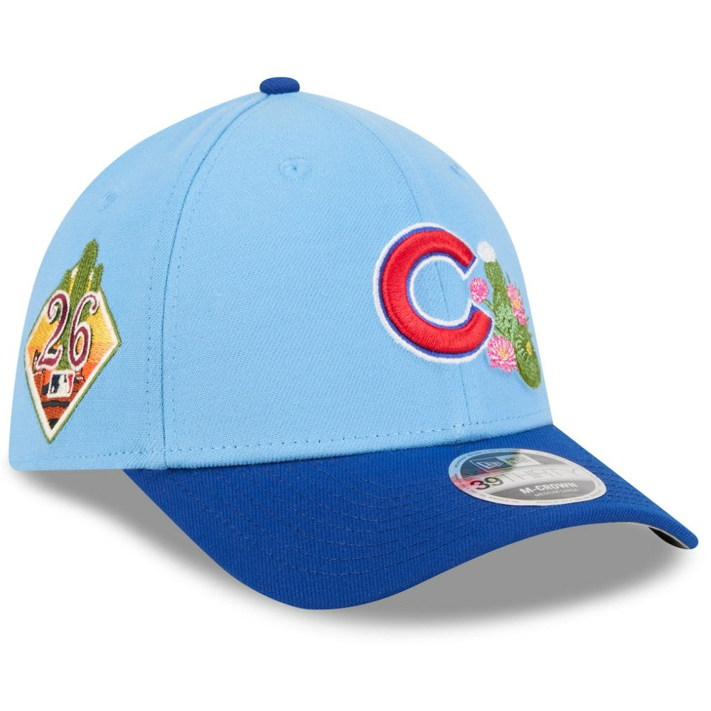 Chicago Cubs 2026 Spring Training M-Crown 39THIRTY Flex Hat Light Blue/Royal | New Era