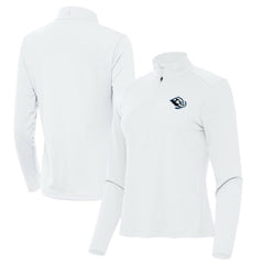 Utah Mammoth Antigua Women's Tribute Half-Zip Pullover White