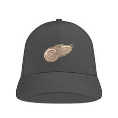 Detroit Red Wings Levelwear Ascend Copper Insignia Vented Adjustable Hat Charcoal