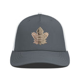 Toronto Maple Leafs Levelwear Signal Copper Insignia Trucker Adjustable Hat Charcoal/White
