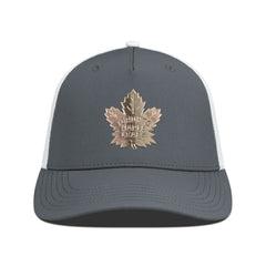 Toronto Maple Leafs Levelwear Signal Copper Insignia Trucker Adjustable Hat Charcoal/White