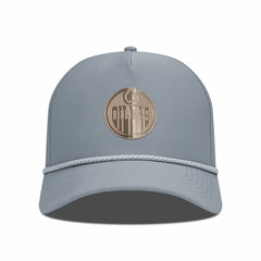 Edmonton Oilers Levelwear Gordon Copper Insignia Vented Adjustable Hat Gray