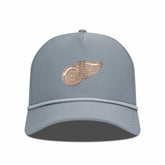 Detroit Red Wings Levelwear Gordon Copper Insignia Vented Adjustable Hat Gray