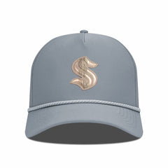 Seattle Kraken Levelwear Gordon Copper Insignia Vented Adjustable Hat Gray