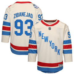 Mika Zibanejad New York Rangers Outerstuff Youth 2026 NHL Winter Classic Premier Jersey White