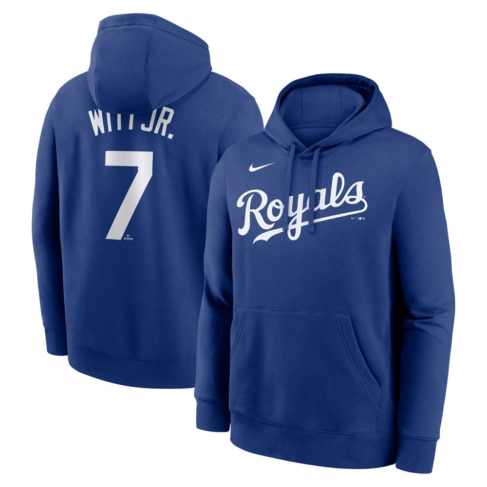 Bobby Witt Jr. Kansas City Royals Player Name & Number Club Fleece Pullover Hoodie Royal | Nike