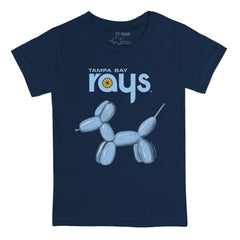 Tampa Bay Rays Tiny Turnip Youth Balloon Dog T-Shirt Navy