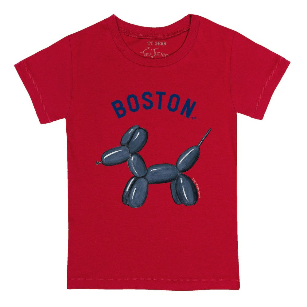 Boston Red Sox Tiny Turnip Youth Balloon Dog T-Shirt Red