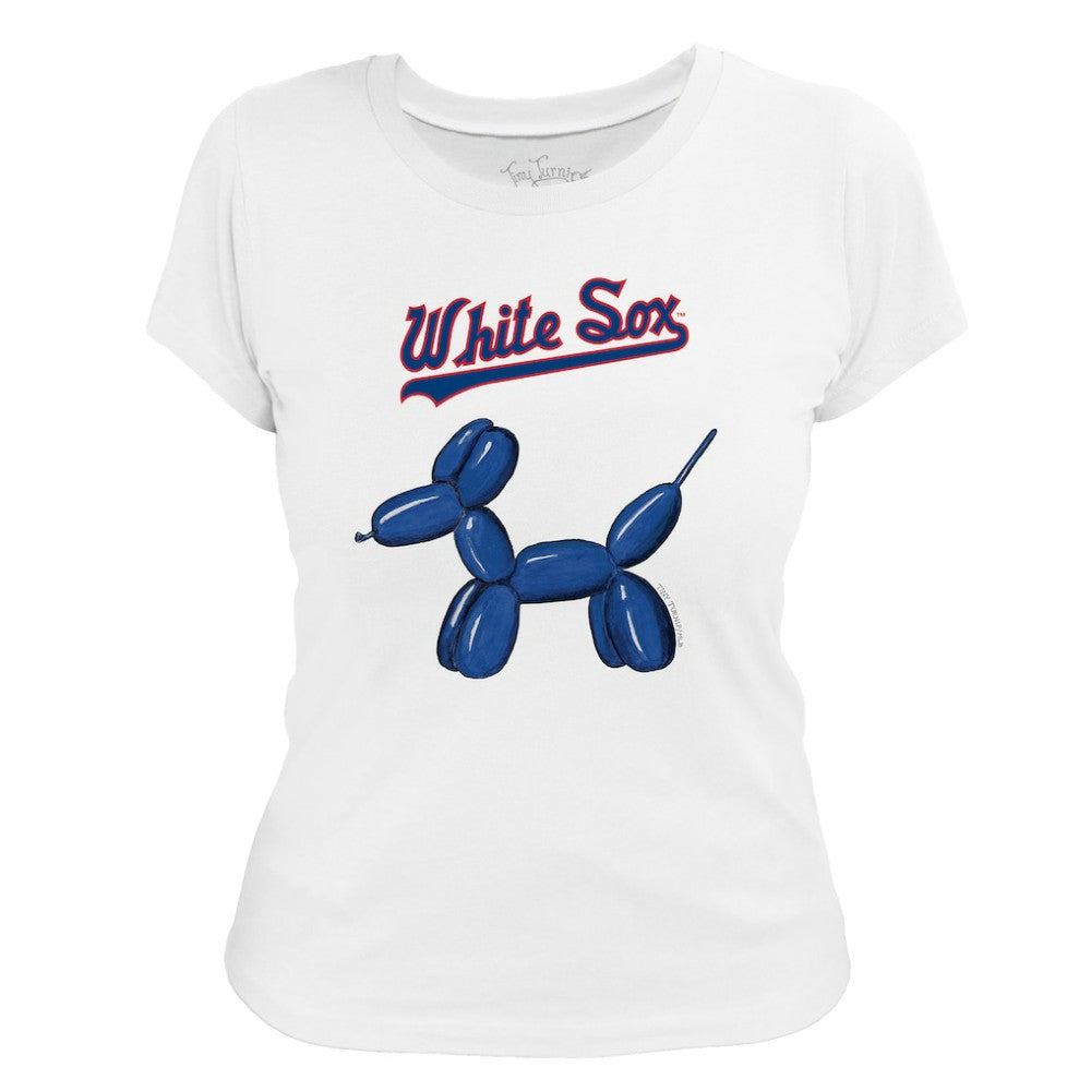 Chicago White Sox Tiny Turnip Women's Balloon Dog T-Shirt White