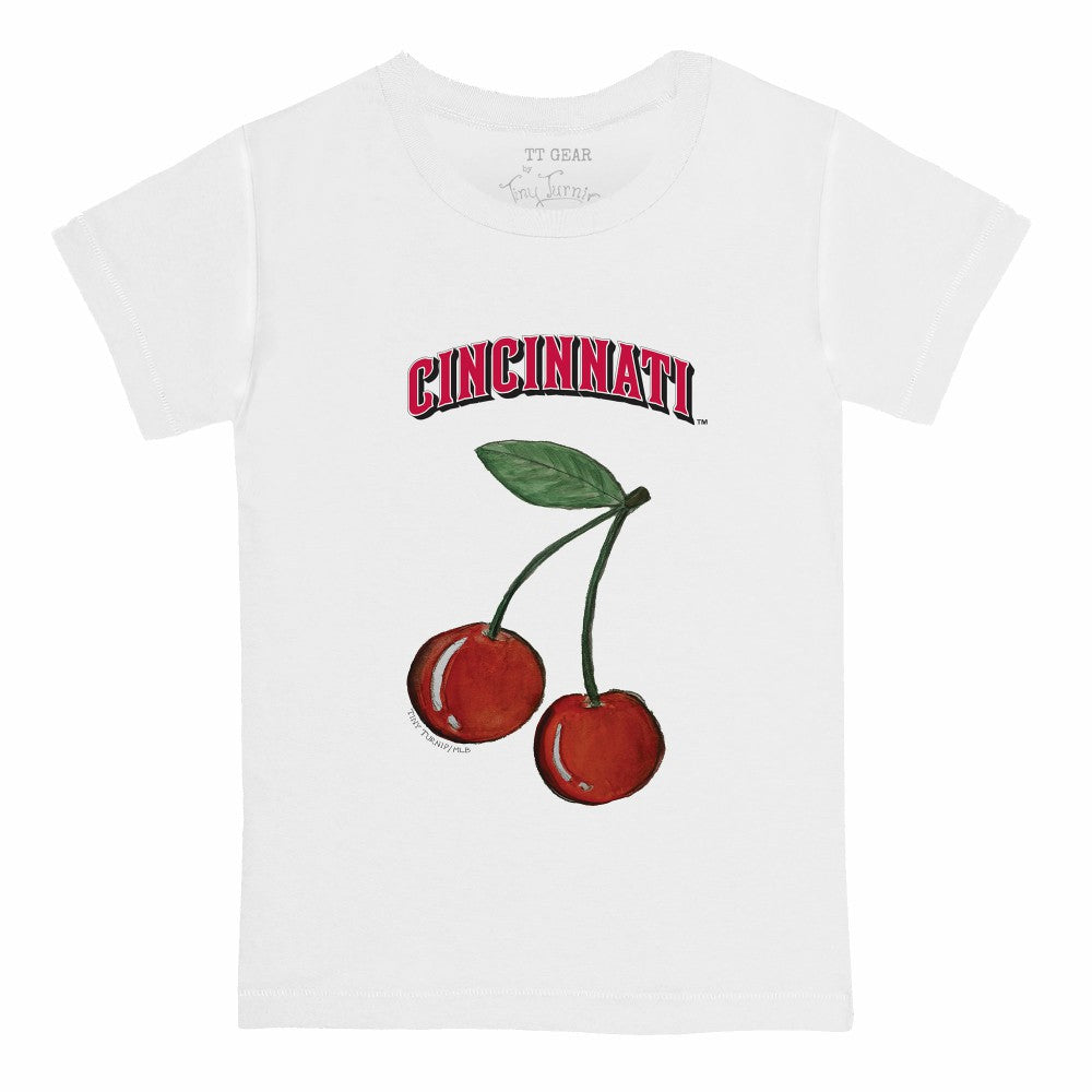 Cincinnati Reds Tiny Turnip Youth Cherries T-Shirt White