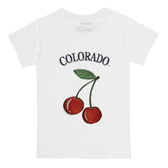 Colorado Rockies Tiny Turnip Youth Cherries T-Shirt White