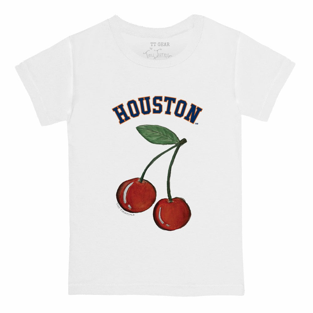 Houston Astros Tiny Turnip Youth Cherries T-Shirt White