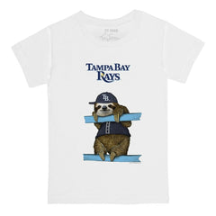 Tampa Bay Rays Tiny Turnip Youth Sloth T-Shirt White