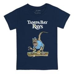 Tampa Bay Rays Tiny Turnip Youth Velociraptor T-Shirt Navy