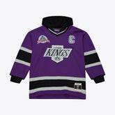 Los Angeles Kings Mitchell & Ness x Just Don Jersey Hoodie Purple