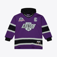 Los Angeles Kings Mitchell & Ness x Just Don Jersey Hoodie Purple