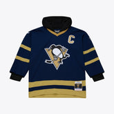 Pittsburgh Penguins Mitchell & Ness x Just Don Jersey Hoodie Navy