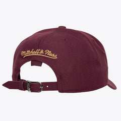 Florida Panthers Mitchell & Ness x Just Don Wave Script Pro Strapback Hat Maroon