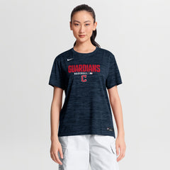 Cleveland Guardians Women's Authentic Collection Velocity Dri-FIT T-Shirt Navy | Nike