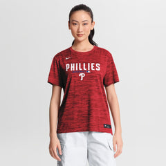 Philadelphia Phillies Women's Authentic Collection Velocity Dri-FIT T-Shirt Red | Nike