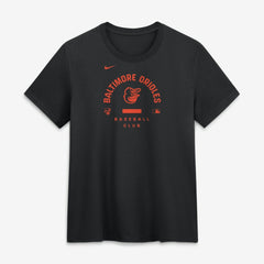 Baltimore Orioles Women's Authentic Collection Early Work Tri-Blend Dri-FIT T-Shirt Black | Nike