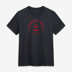 Minnesota Twins Women's Authentic Collection Early Work Tri-Blend Dri-FIT T-Shirt Navy | Nike