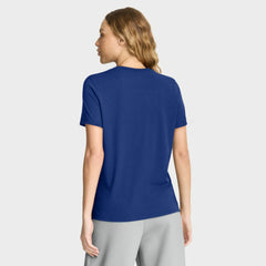 Chicago Cubs Women's Authentic Collection Early Work Tri-Blend Dri-FIT T-Shirt Royal | Nike
