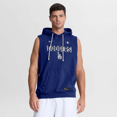 Los Angeles Dodgers Authentic Collection Standard Issue Dri-FIT Sleeveless Hoodie Royal | Nike