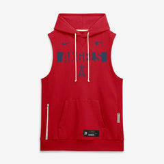 Los Angeles Angels Authentic Collection Standard Issue Dri-FIT Sleeveless Hoodie Red | Nike